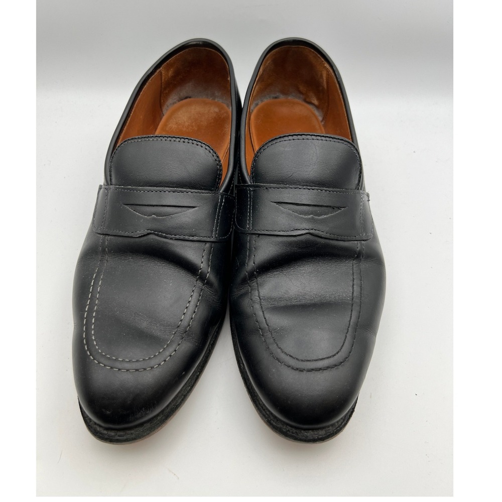 Allen Edmonds Lake Forest Mens 11 3E Black Leather Penny Loafers 1030 USA Made